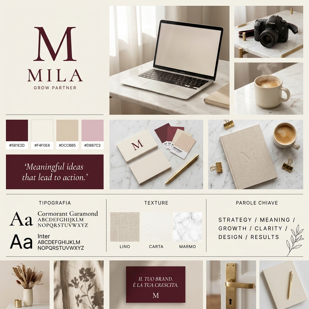 Mila Grow Partner — Brand Board